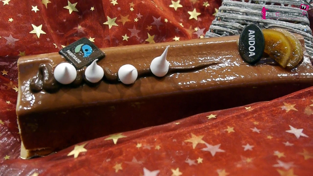 La Bûche Lorraine de Noël "Andoa" présentée à Nancy