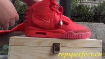 Super Perfect Nike Air Yeezy 2 Red October (1:1)(Wooden Box)