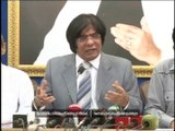Incharge, Central Executive Council (CEC) and Member Provincial Assembly, PS-103, Rauf Siddiqui Addressing the Press Conference at Khursheed Begum Secretariat