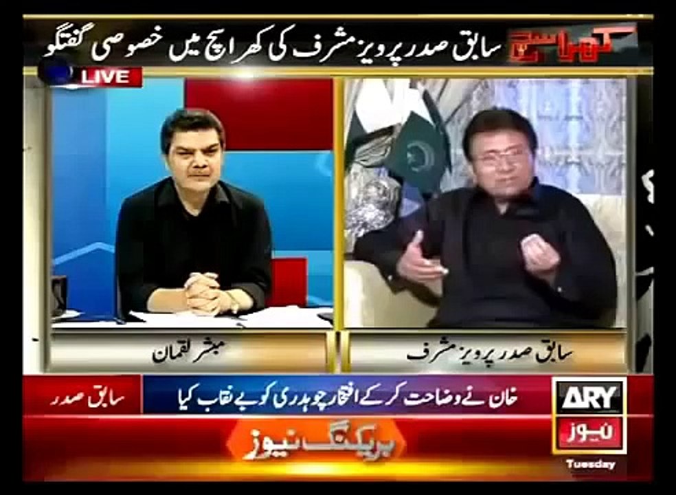 Musharraf Challenging Indian Govt about Modi's