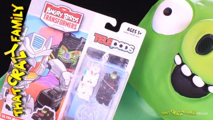 Angry Birds Transformers Ultra Magnus Bird vs SoundBlaster Pig!