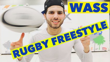 Rugby Freestyle:Des figures incroyable avec un ballon de rugby par Wass