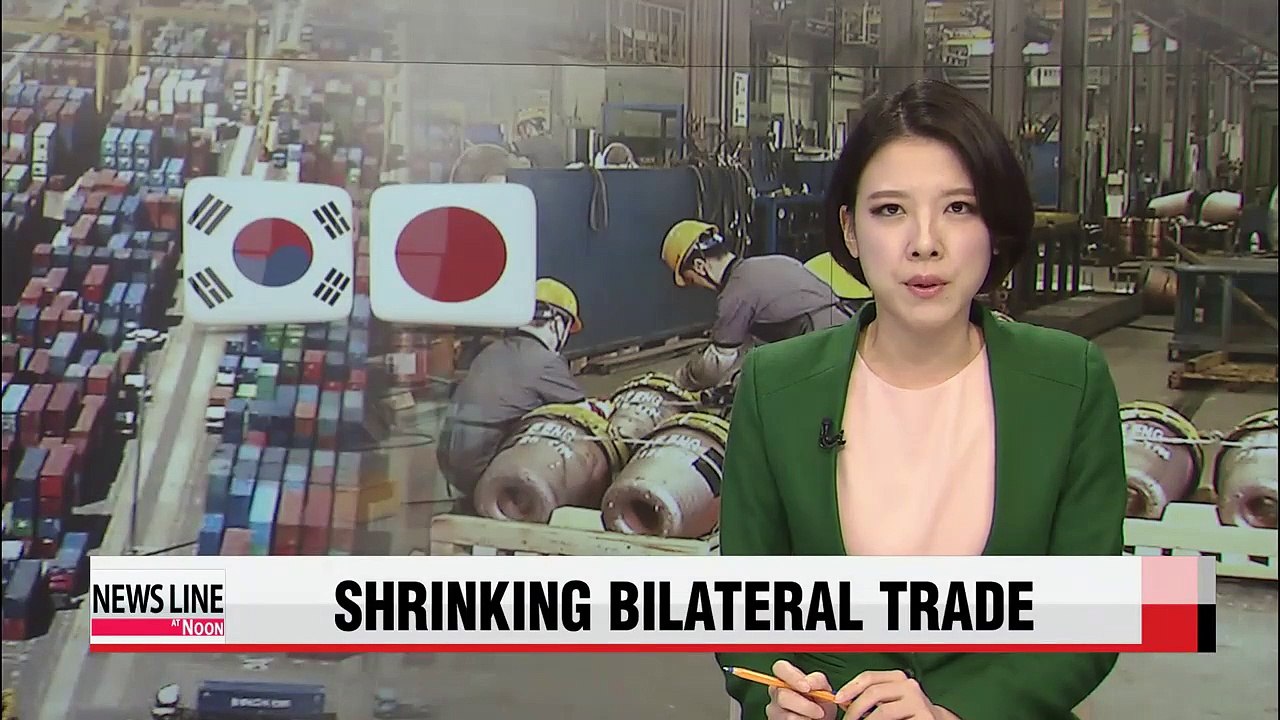 Bilateral trade volume between Korea and Japan on decline