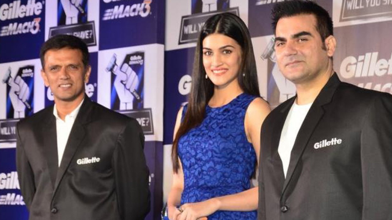 Arbaaz Khan And Kriti Sanon At Gillete's Promotional Event
