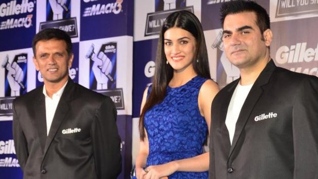 Arbaaz Khan And Kriti Sanon At Gillete's Promotional Event