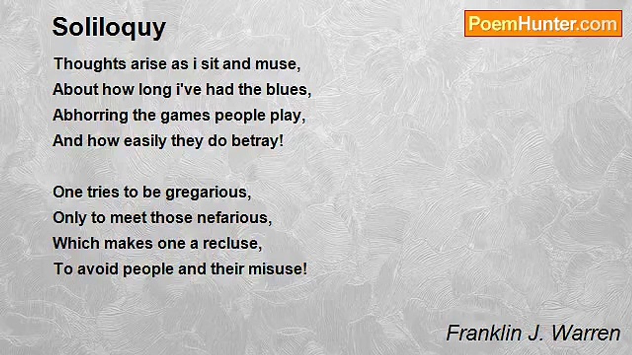 Franklin J. Warren - Soliloquy
