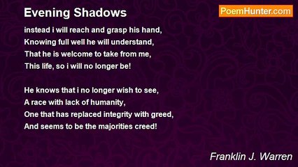 Franklin J. Warren - Evening Shadows