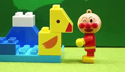 アンパンマンブロック　なかよしどうぶつバケツ　anpanman