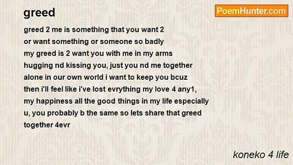 koneko 4 life - greed