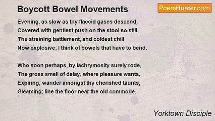 Yorktown Disciple - Boycott Bowel Movements