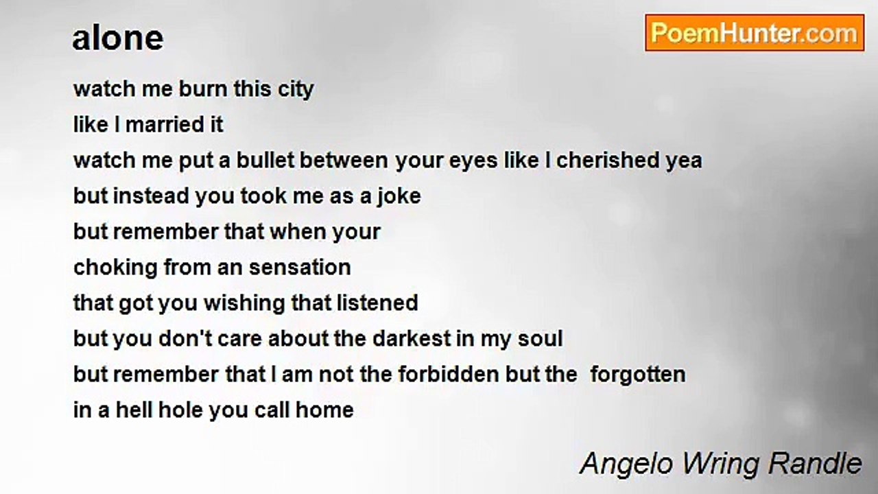 Angelo Wring Randle - alone