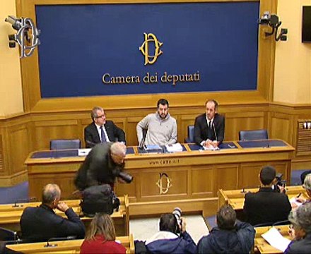 Roma - Legge di stabilità - Conferenza stampa di Massimiliano Fedriga (04.11.14)