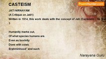 Narayana Guru - CASTEISM
