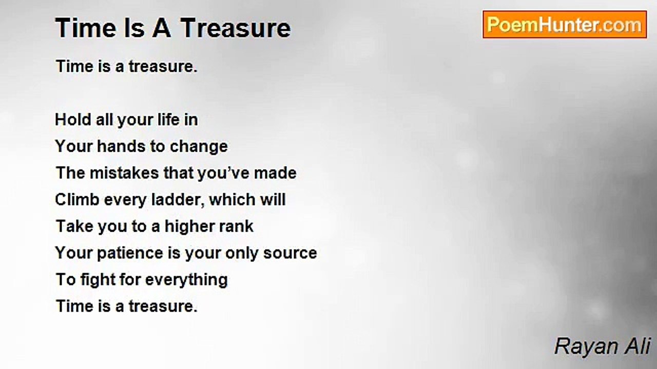 Rayan Ali - Time Is A Treasure