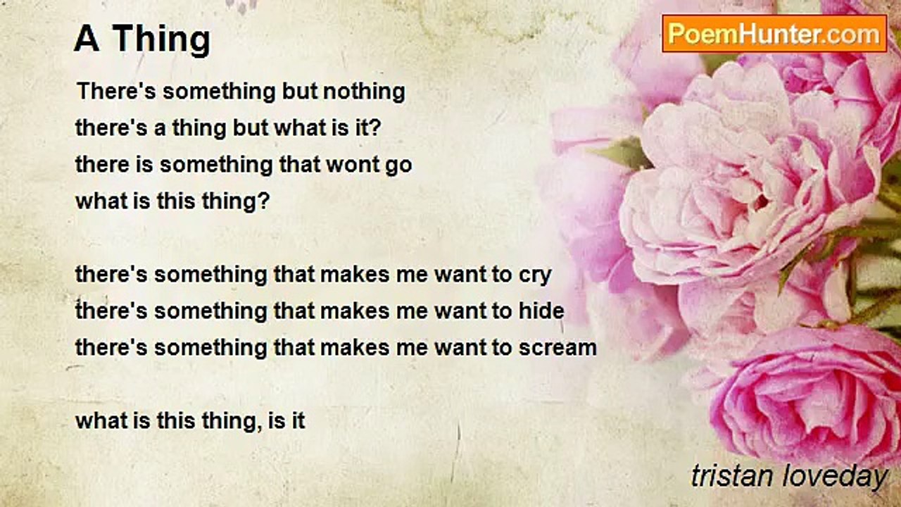 tristan loveday - A Thing