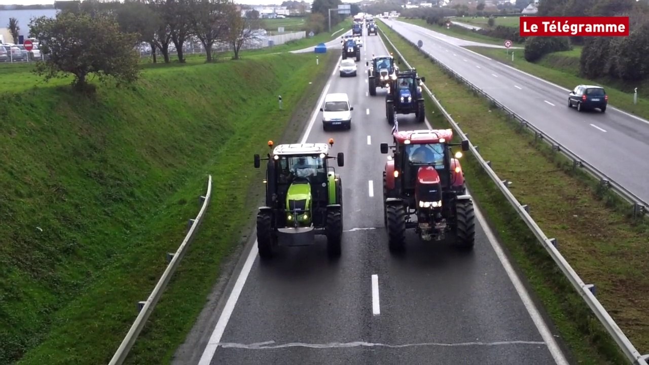 Paysans en colère. Bouchons du côté de Guingamp