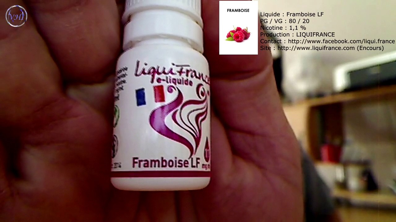 VapHotIn - Test Liquide # 15 - LiquiFrance #5 - Tabac Menthe - Framboise - Gin Fizz - Menthe Glacial