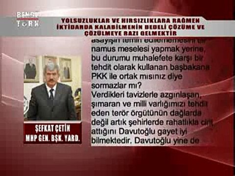 SÖZ UÇAR YAZI KALIR - ŞEFKAT ÇETİN 05.11.2014