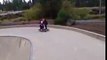 Dad Teaches His Kid How To Skateboard