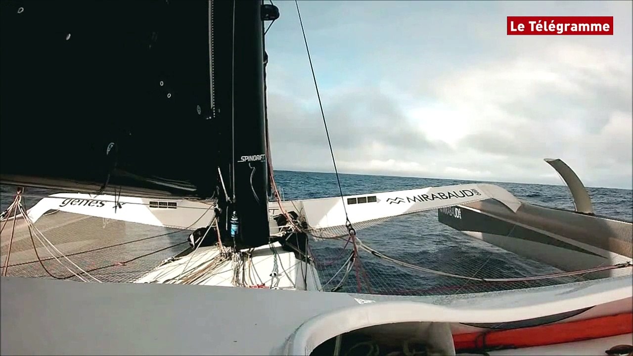 Route du Rhum. Yann Guichard : "Je suis assez épuisé"