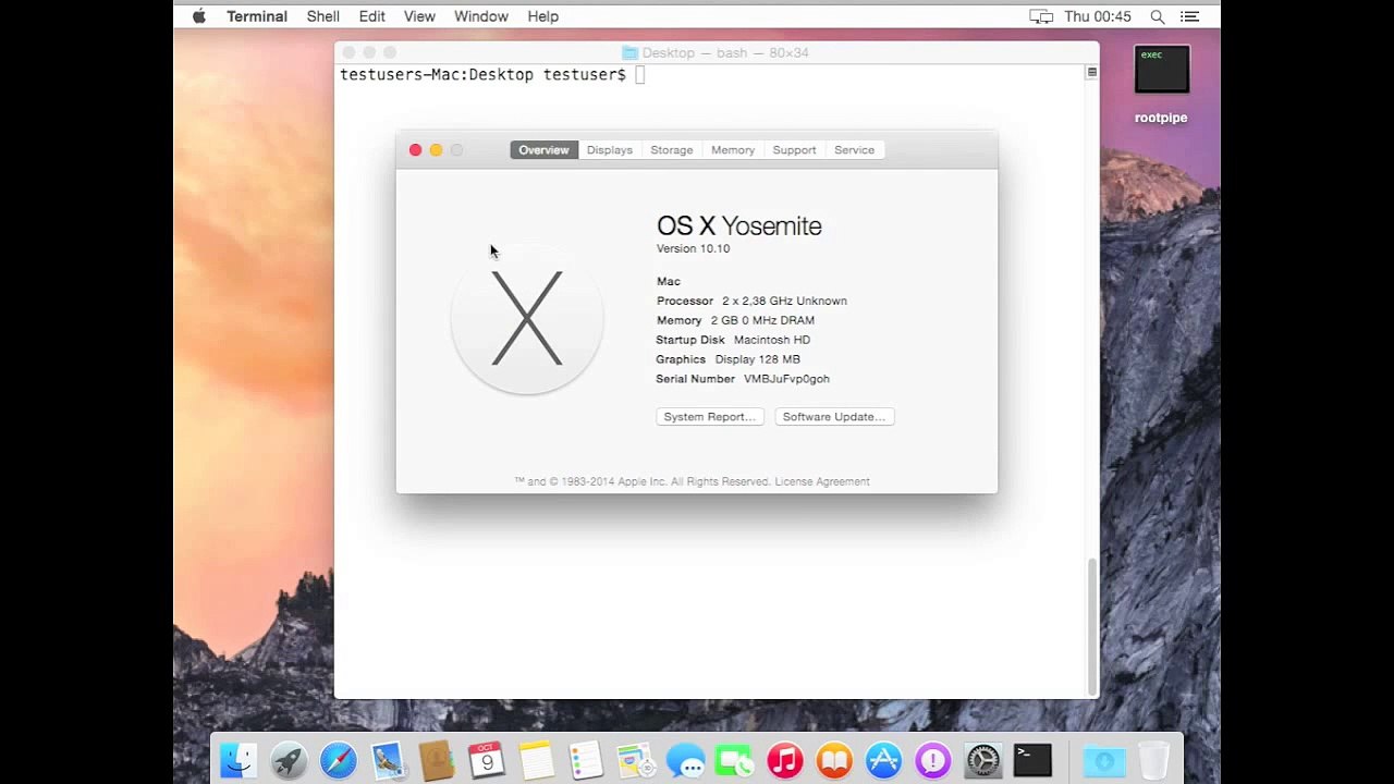 OSX 10.10 hack - privilege escalation through r...