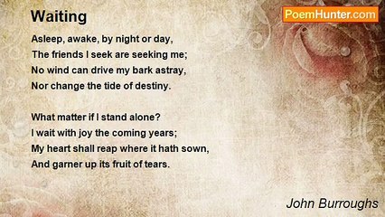 John Burroughs - Waiting