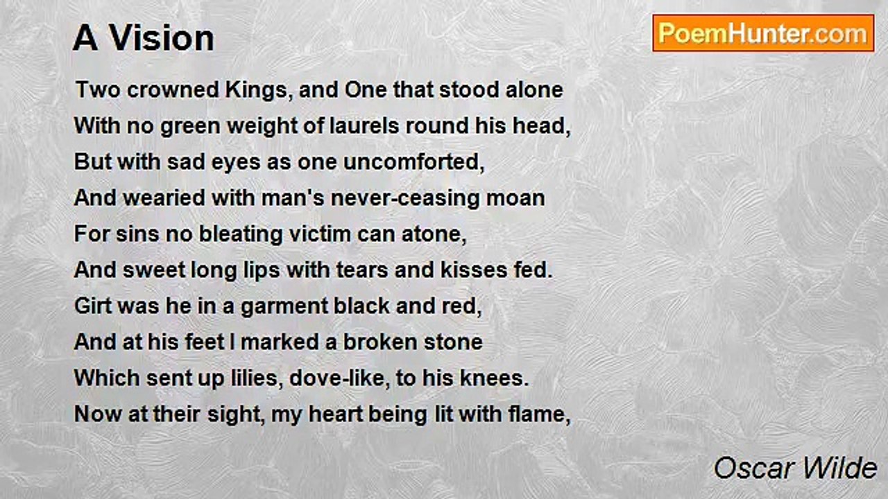 Oscar Wilde - A Vision