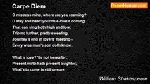 William Shakespeare - Carpe Diem