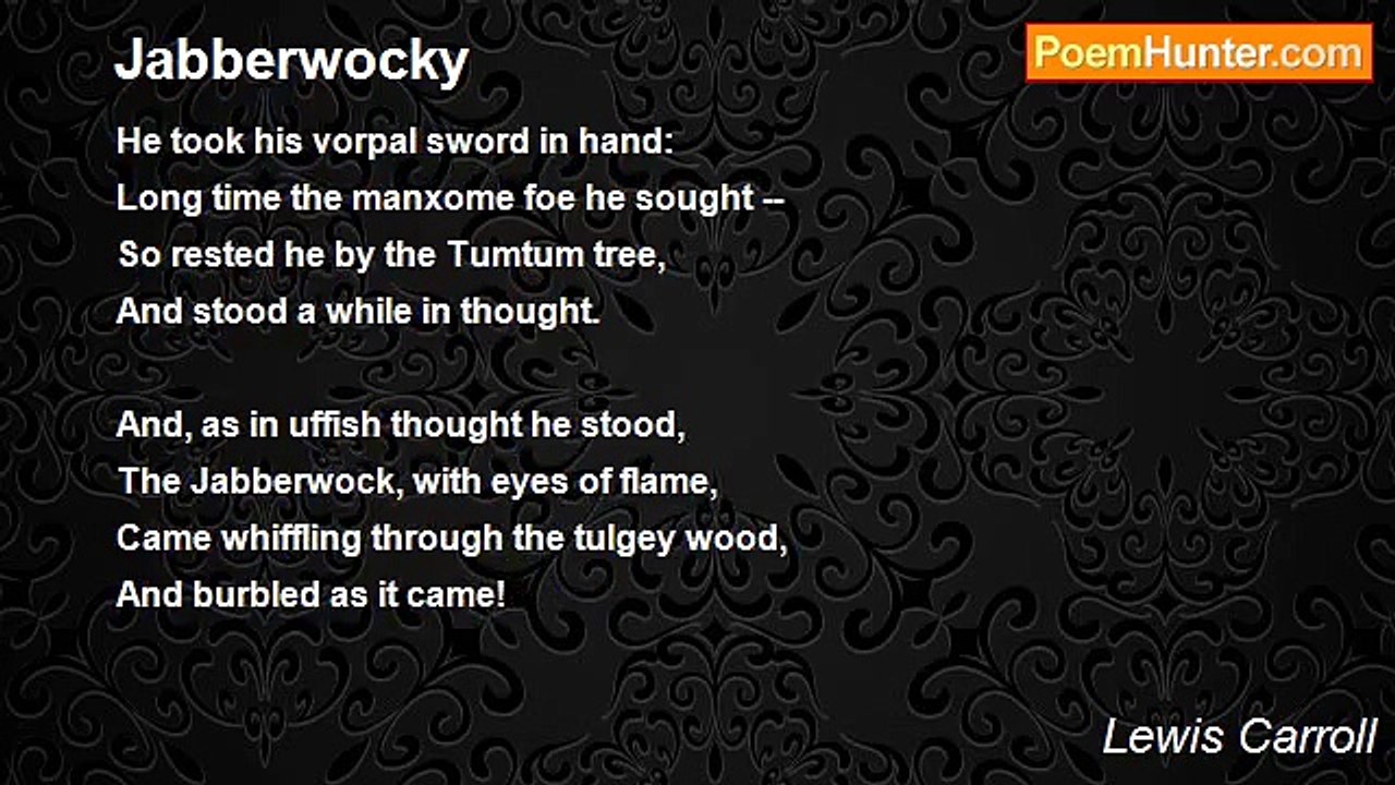Lewis Carroll - Jabberwocky