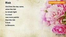 Anaïs Nin - Risk