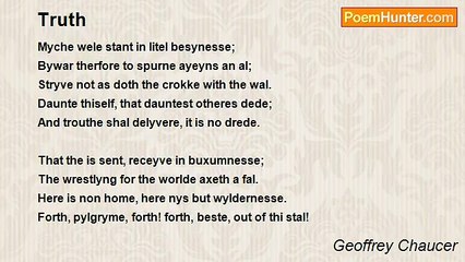 Geoffrey Chaucer - Truth