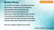 Dante Gabriel Rossetti - Broken Music