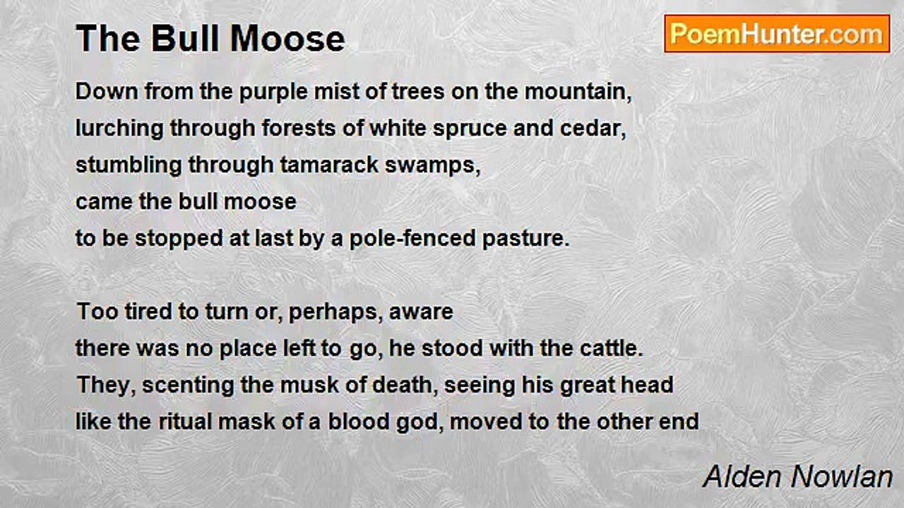 Alden Nowlan - The Bull Moose