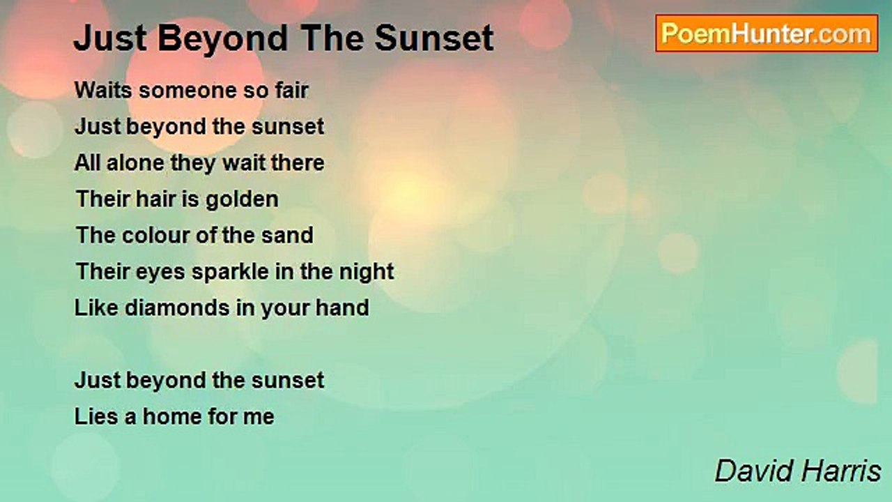 David Harris - Just Beyond The Sunset