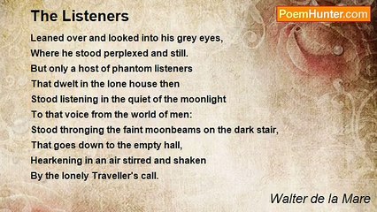 Walter de la Mare - The Listeners
