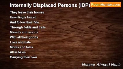 Naseer Ahmed Nasir - Internally Displaced Persons (IDPs)