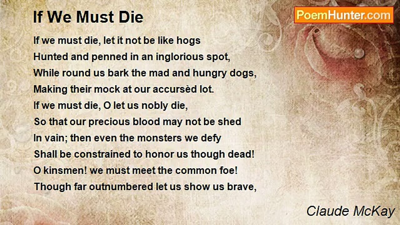 Claude McKay - If We Must Die