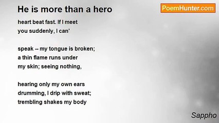 Sappho - He is more than a hero