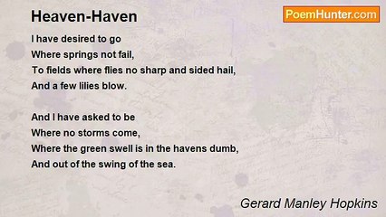 Gerard Manley Hopkins - Heaven-Haven