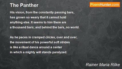 Rainer Maria Rilke - The Panther