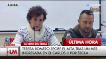 Teresa Romero Recibe El Alta Por El Ébola