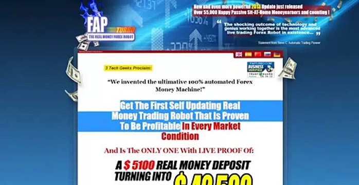 FAP TURBO FIRST REAL MONEY AUTOMATED FOREX TRADING ROBOT full