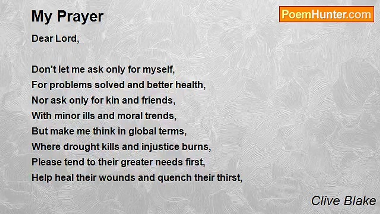Clive Blake - My Prayer