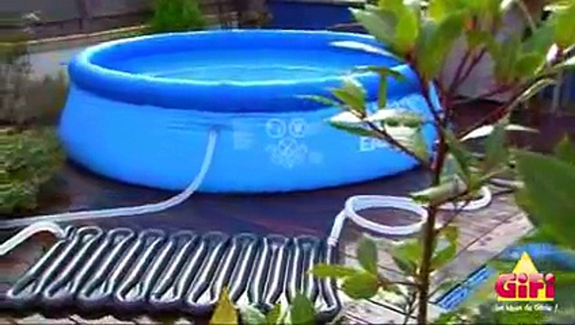 Chauffage solaire piscine autoportante - Vidéo Dailymotion