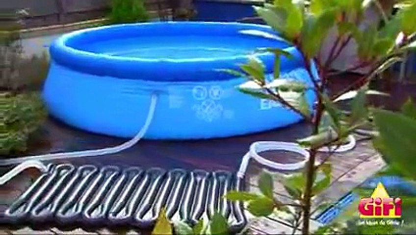 Chauffage solaire piscine autoportante - Vidéo Dailymotion