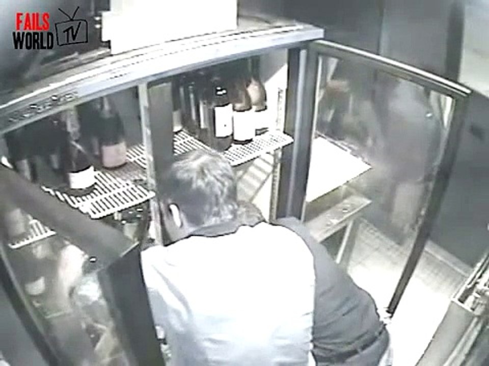 Wine Fridge disaster and the shelf win - Fails World