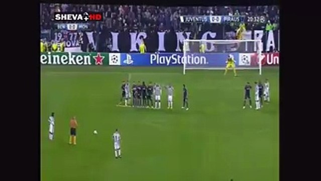 Juventus 1-0 Olympiakos # Andrea Pirlo Amazing Free..