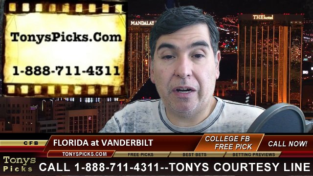 Vanderbilt Commodores vs. Florida Gators Free Pick Prediction NCAA College Football Odds Preview 11-8-2014