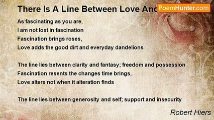 Robert Hiers - There Is A Line Between Love And Fascination