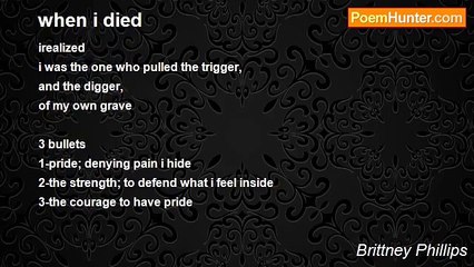 Brittney Phillips - when i died